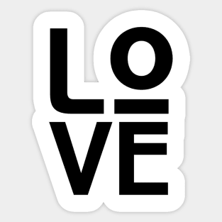 Love Awesome Typography Sticker